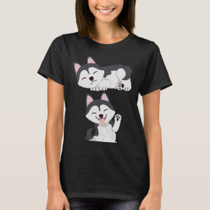 Malamute Husky Playing T-Shirt