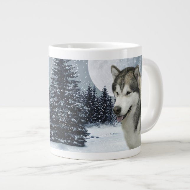 Malamute Jumbo Mug (Front Right)