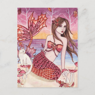 Malana - Autumn Mermaid Postcard