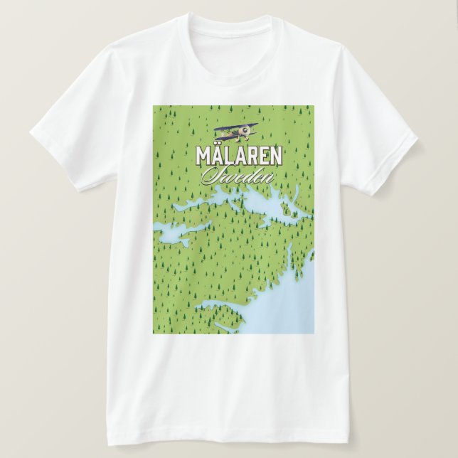 Mälaren Sweden T-Shirt (Design Front)