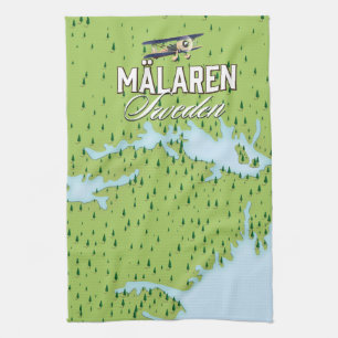 Mälaren Sweden Tea Towel