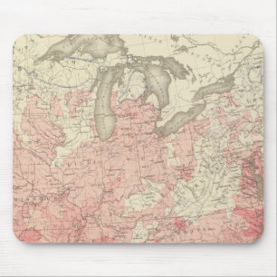 Malarial Deaths, Statistical US Lithograph Mouse Pad