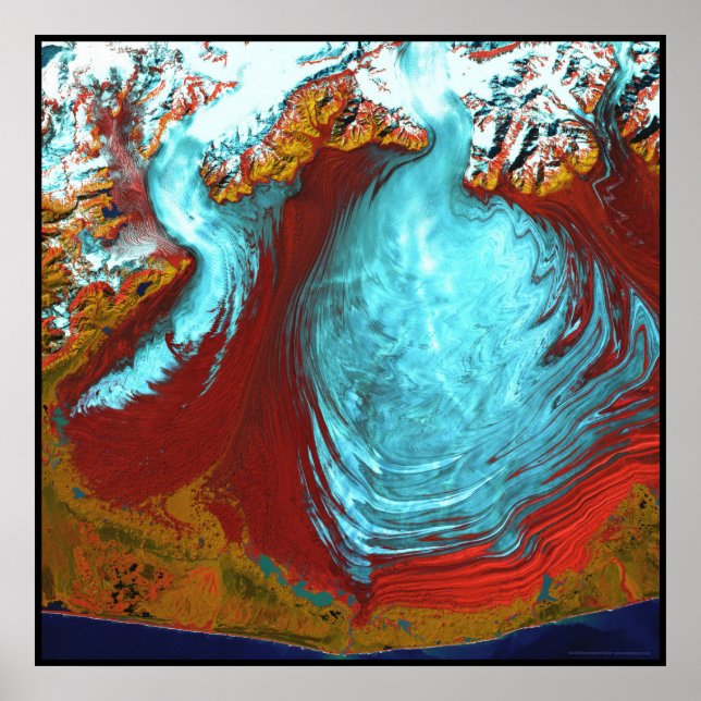 Malaspina Glacier Alaska Poster (Front)