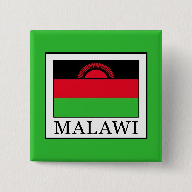 Malawi 15 Cm Square Badge (Front)