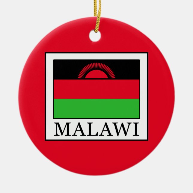Malawi Ceramic Tree Decoration (Front)