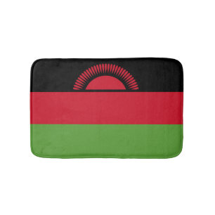 Malawi flag bath mat