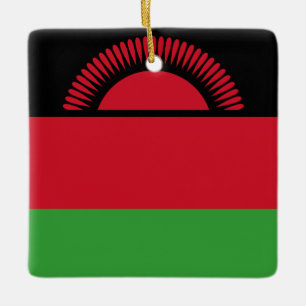 Malawi Flag  Ceramic Ornament