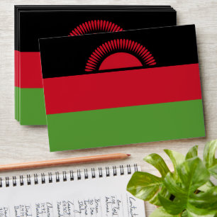 Malawi flag envelope