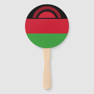 Malawi Flag Hand Fan
