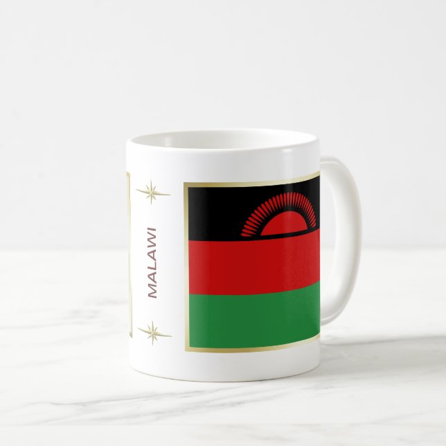 Malawi Flag + Map Mug (Front Right)