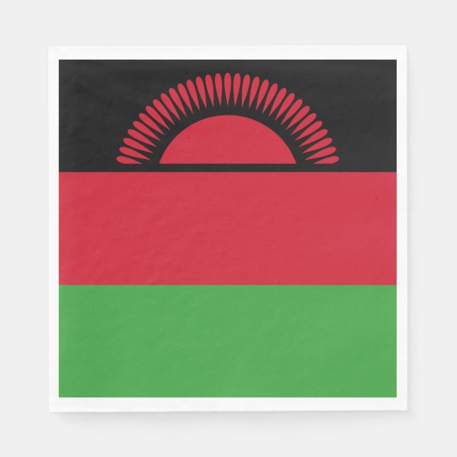 Malawi Flag Napkin (Front)