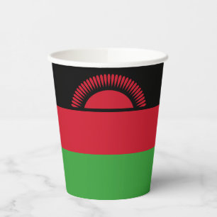 Malawi Flag Paper Cups