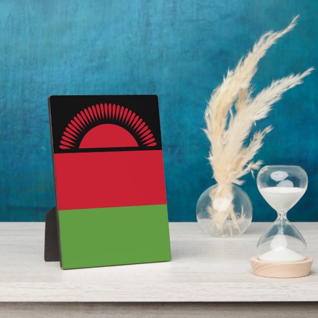 Malawi flag plaque (Side)
