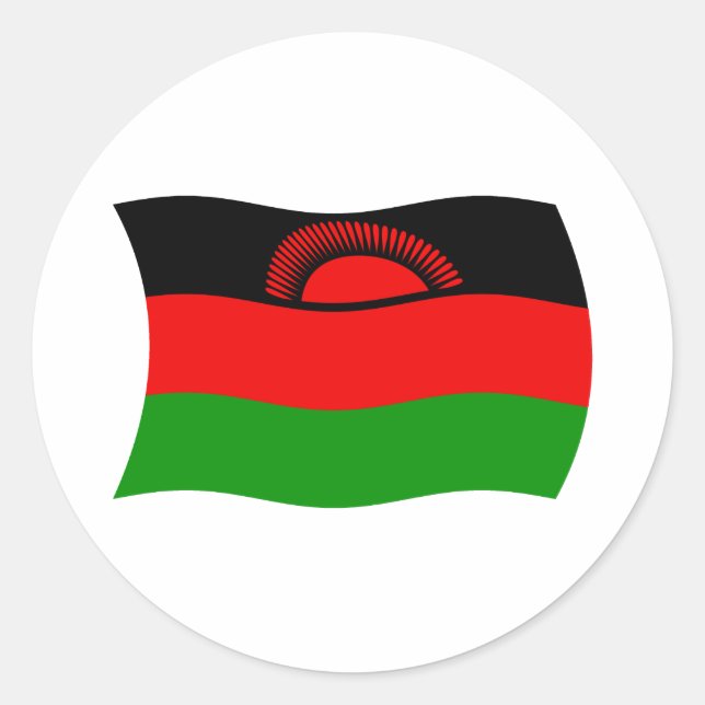Malawi Flag Sticker (Front)