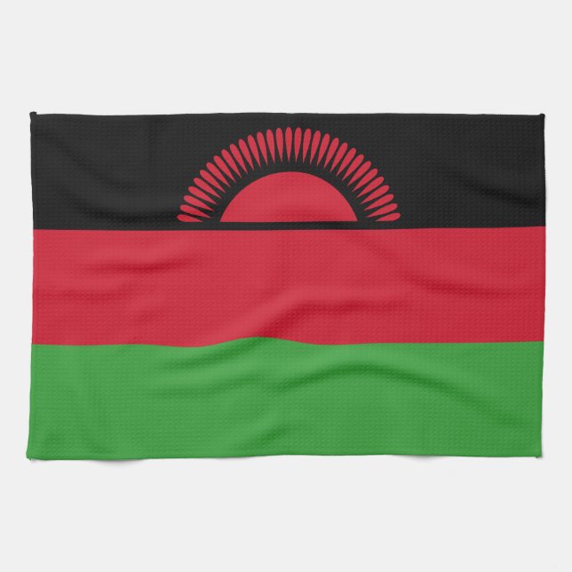 Malawi Flag Tea Towel (Horizontal)