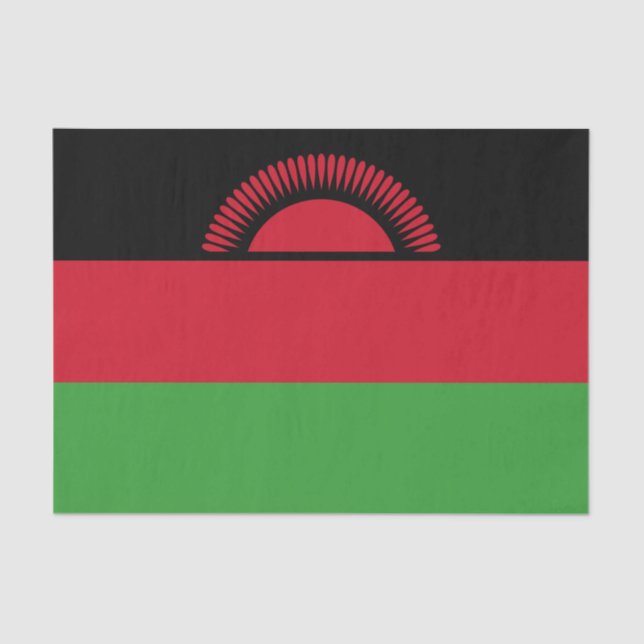 Malawi Flag Tissue Paper (Front)