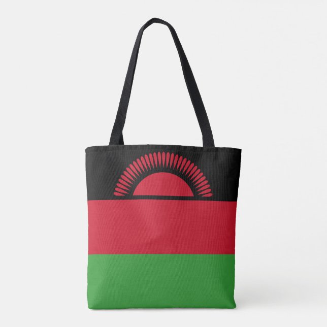 Malawi Flag Tote Bag (Back)