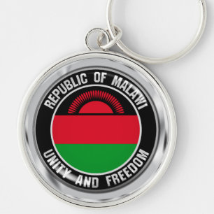 Malawi Round Emblem Key Ring