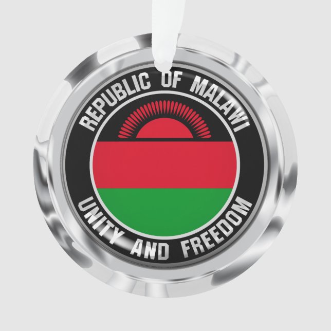 Malawi  Round Emblem Ornament (Front)