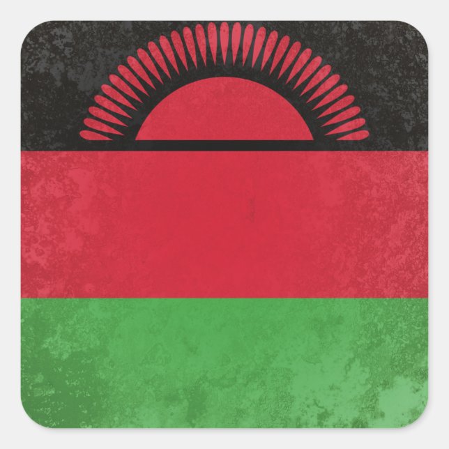 Malawi Square Sticker (Front)