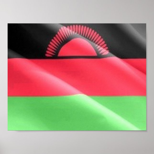 Malawi - Waving Flag - Poster (Front)