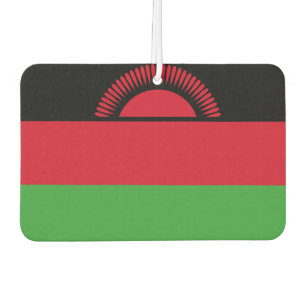 Malawian flag car air freshener