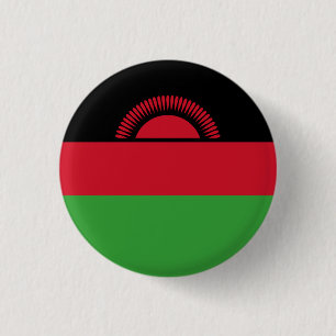 Malawian Flag, Flag of Malawi 3 Cm Round Badge