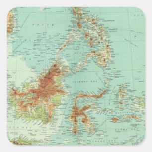 Malay Archipelago 2 Square Sticker