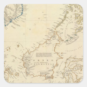 Malay Archipelago Square Sticker