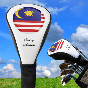 Malay Flag & Monogrammed Golf Clubs Covers
