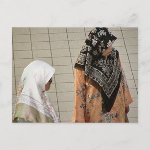 Malay women postcard