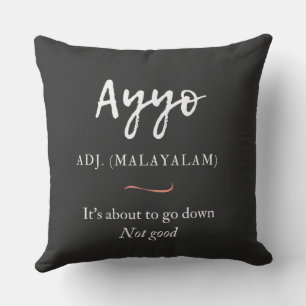 malayalam tshirt ayyo definition cushion