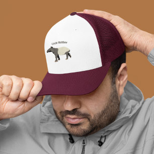 Malayan or Asian Piebald Tapir Personalised Trucker Hat
