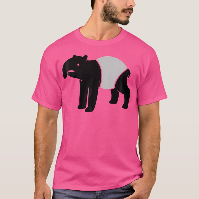 Malayan Tapir Graphic Whimsical Outdoor Camping Co T-Shirt (Front)