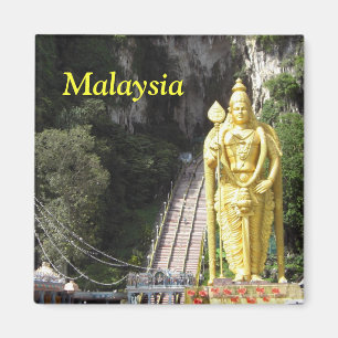Malaysia Batu Caves Statue Magnet