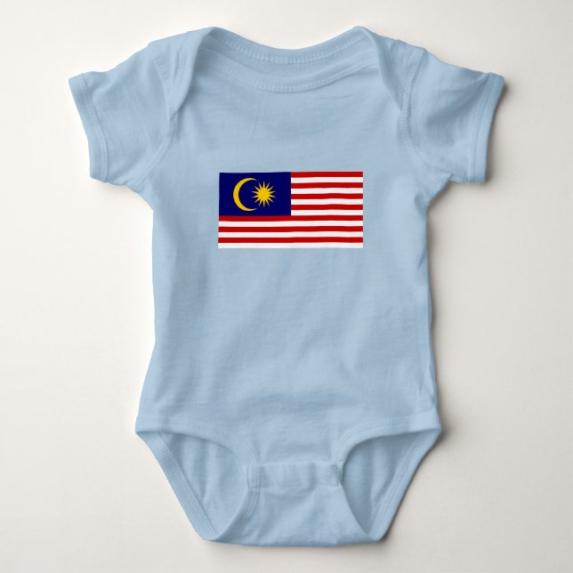 Malaysia Flag Baby Bodysuit (Front)