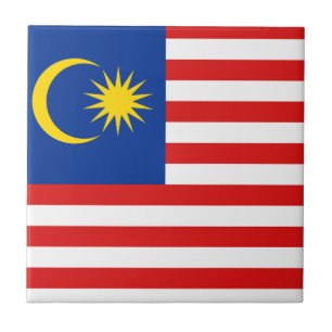 Malaysia Flag Ceramic Tile