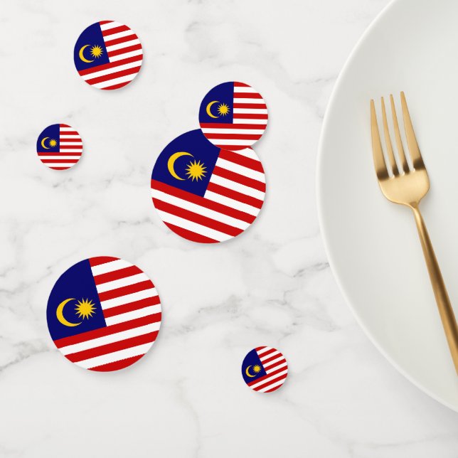 Malaysia flag confetti (Group)