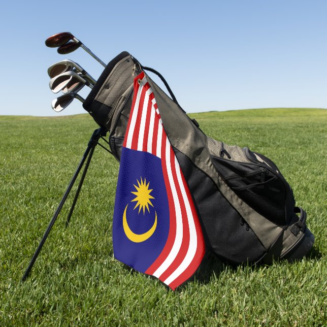 Malaysia flag golf towel (Green)