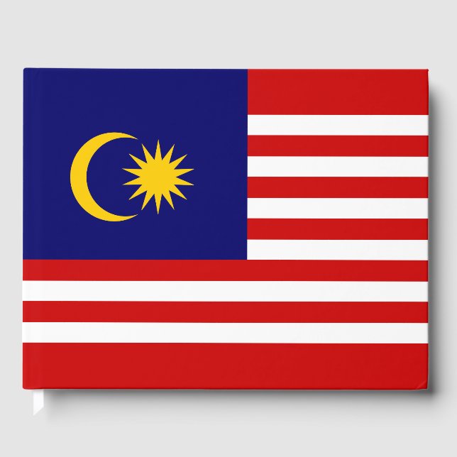 Malaysia flag guest book (Front)
