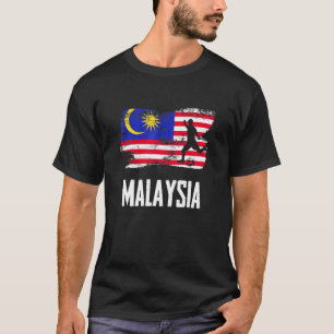 Malaysia Flag Jersey Malaysian Soccer Team Malaysi T-Shirt