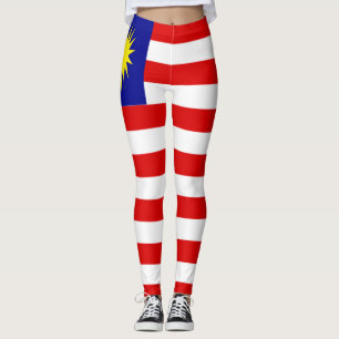 Malaysia flag leggings