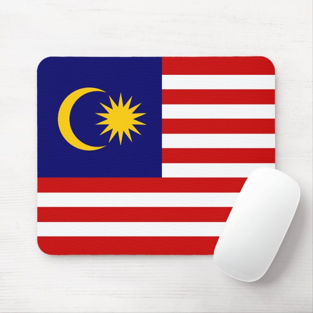 Malaysia flag mouse pad (With Mouse)