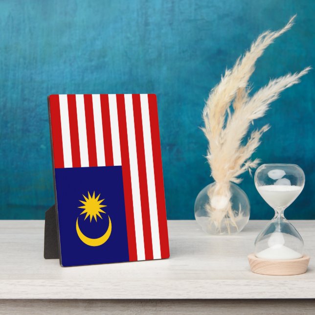 Malaysia flag plaque (Side)