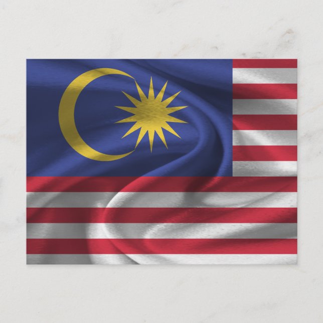 Malaysia Flag Postcard (Front)