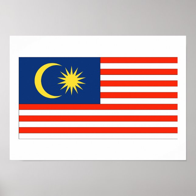 Malaysia Flag Poster (Front)
