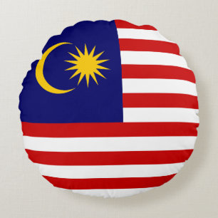 Malaysia Flag Round Cushion