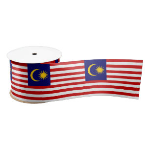 Malaysia Flag Satin Ribbon