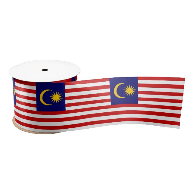 Malaysia Flag Satin Ribbon (Spool)