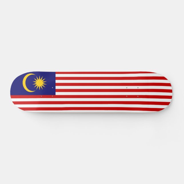 Malaysia Flag Skateboard (Horz)